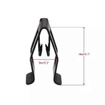 Instrument Panel Buckle Universal For Car Front Console Dash Instrument Panel Decorative Metal Clip Black