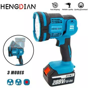 Инструмент подходит для литиевой батареи Makita 18 В, беспроводного светодиодного наружного аварийного рабочего освещения