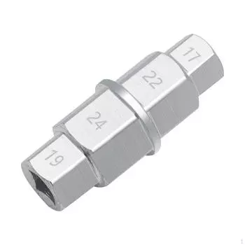 Инструмент с шестигранной осью, шестигранный инструмент с шестигранным шпинделем, адаптер гнезда, хром, серебристый, простой в использовании, 3/8 дюйма