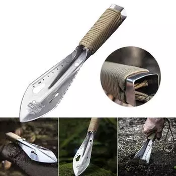 Инструмент Weeder лопаты лопаты для открытого сада из нержавеющей стали Мулти с лопаткой для копания пилообразных зубов