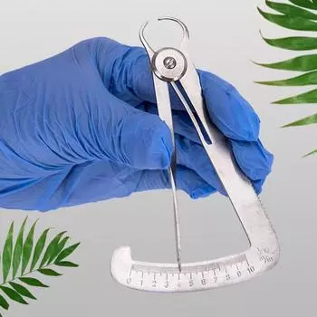 Инструмент Зубная линейка Уход за полостью рта Стоматологический калибр Штангенциркуль Стоматологический лабораторный инструмент для металла/воска fine