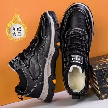 Инструментальная мужская обувь из одного хлопка, та же модная, модная, дышащая, повседневная обувь из полиуретана, осенне-зимняя, новая, хлопковая, зимняя обувь, импортная торговля 39