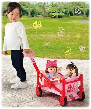 Инструменты Большая вместимость Легкий уличный фургон Попо-чан и розовый