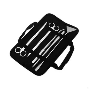 -Инструменты, Длинные пинцеты для террариумов, Инструменты из нержавеющей стали для аквариумных растений, Инструменты для чистки аквариумов 5pcs Silver