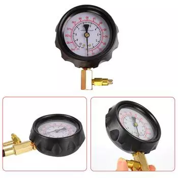 Инструменты для автоматической диагностики для тестера впрыскивающего насоса, автомобильный тестовый комплект, быстрое соединение 0 ~ 140 фунтов на квадратный дюйм 0 ~ 10 бар TU-114 Манометр топлива Автомобильные аксессуары