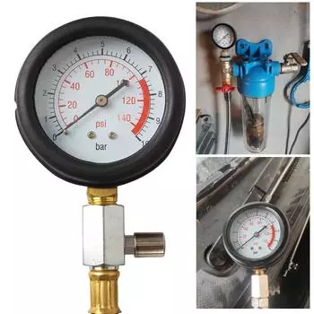 Инструменты для автоматической диагностики, комплект для проверки давления моторного масла с быстрым соединением, 0 ~ 140 фунтов на квадратный дюйм, 0 ~ 10 бар, автомобильный испытательный комплект, устройства предупреждения о низком уровне масла, автомоб