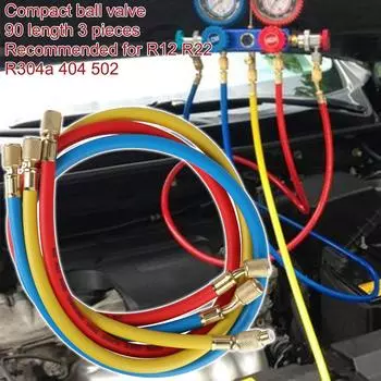 Инструменты для автомобильного кондиционера R134a Инструмент для трубки кондиционера R22 Зарядная трубка с открытым клапаном для фреонового кондиционера Шланг для заправки