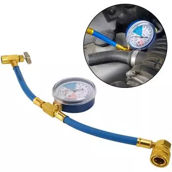 Инструменты для автомобильного кондиционера с измерительным манометром, резьба 1/2 ACME, фреон, r134a, шланг для заправки кондиционера, r134a, трубка для заправки хладагента, открытый клапан AL801G70W