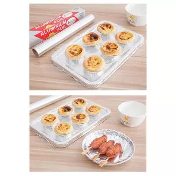 Инструменты для барбекю Алюминиевая фольга, обернутая в бумагу для барбекю Кухонная фольга для барбекю Фольга Цветная коробка из фольги 20m