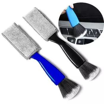 Инструменты для чистки автомобиля, кондиционер, очистка от пыли, мягкая щетка, многофункциональный инструмент для чистки салона автомобиля, 1 шт. синий
