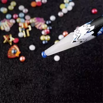 Инструменты для дизайна ногтей Карандаш для дизайна ногтей с воском Ногти Прочные карандаши для сверления кончиков Инструменты для дизайна ногтей 23cm белый