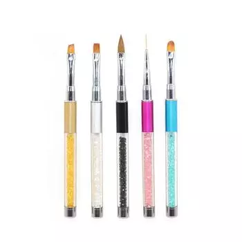 Инструменты для дизайна ногтей, кисть для дизайна ногтей, ручка для резьбы по кристаллам, ручка для фототерапии, ручка для рисования, окрашенная градиентная точка, цветочная ручка для ногтей
