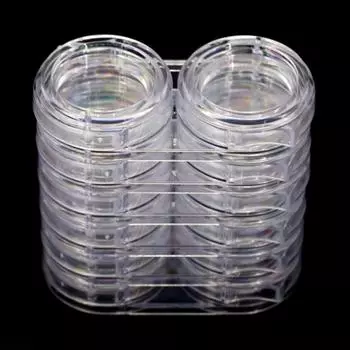 Инструменты для дизайна ногтей, пудра со стразами, пустая коробка для хранения, 6 слоев, 12 сеток