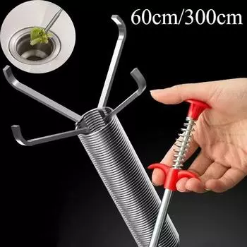 Инструменты для дноуглубительных работ на пружинах 300 см. Инструмент для чистки труб. Инструмент для очистки дренажных труб. Стержень для очистки засоров. Удалитель грязи. Уборка. Бытовая чистка.