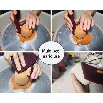 Инструменты для гончарного дела Полировка губки Керамическая заготовка Полировка модели Гипс Полировка DIY Глиняная лепка Моделирование Шлифовальные инструменты