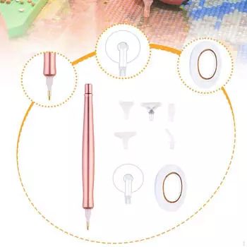 Инструменты для художественной росписи Аксессуары Ручка со сменными головками розовый