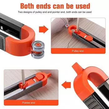 Инструменты для измерения контура, точный контурный калибр, профильный инструмент, нестандартная посадка для сварки, напольного покрытия, плитки, ковров, деревообработки, своими руками чёрный