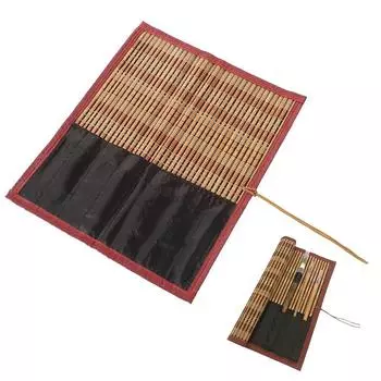Инструменты для каллиграфии TKY Brush Bamboo Pencil с держателями 7 ручек Scroll, Каллиграфия, Каллиграфия, Держатель, Карманный, (Размер M)