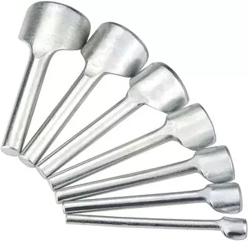 Инструменты для кожевенного ремесла Полукруглый резак Инструменты для кожевенного ремесла Дугообразный дырокол для ремня 7pcs