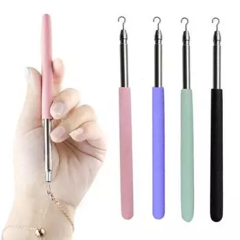 Инструменты для крепления браслетов Крючок из нержавеющей стали Помощь при ношении ювелирных изделий Металлические браслеты Помощь при застежках Молнии Застежки Браслеты Ожерелья Часы чёрный