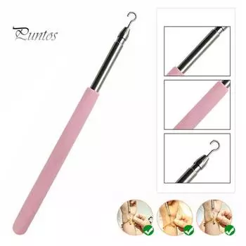 Инструменты для крепления браслетов Крючок из нержавеющей стали Помощь при ношении ювелирных изделий Металлические браслеты Помощь при застежках Молнии Застежки Браслеты Ожерелья Часы розовый