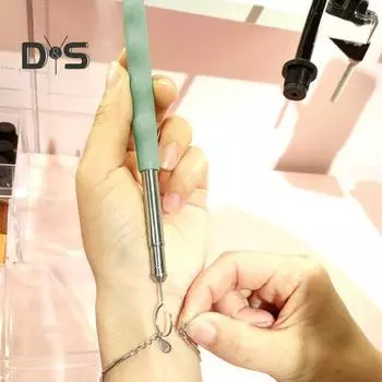 Инструменты для крепления браслетов Крючок из нержавеющей стали Помощь при ношении ювелирных изделий Металлические браслеты Помощь при застежках Молнии Застежки Браслеты Ожерелья Часы светло-зеленый