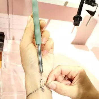 Инструменты для крепления браслетов Крючок из нержавеющей стали Помощь при ношении ювелирных изделий Металлические браслеты Помощь при застежках Молнии Застежки Браслеты Ожерелья Часы розовый