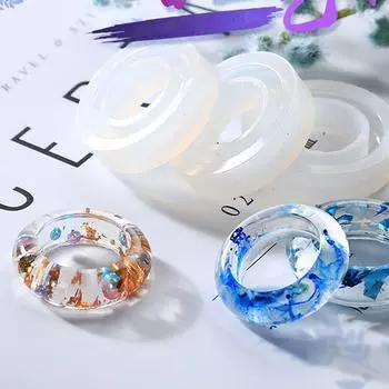 Инструменты для литья, 3 шт., различные формы, эпоксидная смола, сделай сам, изготовление ювелирных изделий из смолы, силиконовая форма для колец