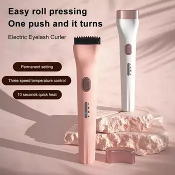 Инструменты для макияжа Щипцы для завивки ресниц с электрическим подогревом, натуральные брови, долговечные, 3 настройки температуры для дома, путешествий, зарядка типа C