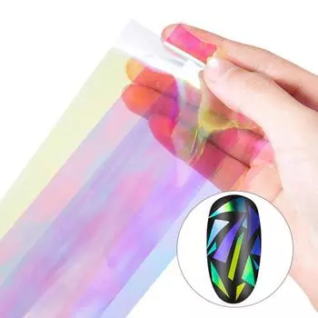 Инструменты для маникюра с наклейками DIY Nail Art 3D Украшения для ногтей Aurora Color Glass Paper Nail Foil Paper 02