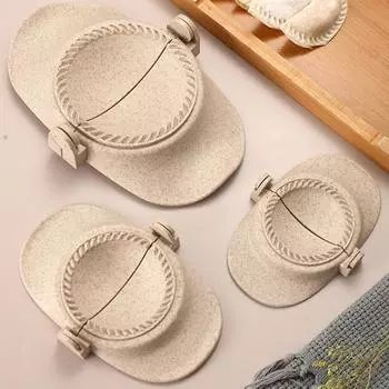 Инструменты для машины для пельменей Форма для пельменей Зажим Форма для выпечки Кондитерские изделия Кухонные принадлежности Пшеничная солома Пельмени Форма для пельменей S бежевый