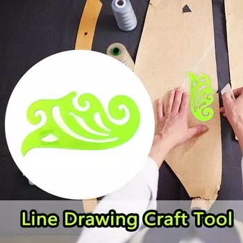 Инструменты для моделирования Аксессуар для рисования линий Инструмент для рукоделия Изогнутая линия Доска гильдии S зелёный