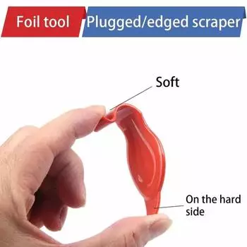 Инструменты для обрезки автомобильной пленки Скребок Автомобильные наклейки Жесткая пленка Виниловые инструменты Микроскребок для оклеивания Скребок для автомобильных микропрокладок красный