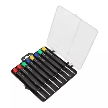 Инструменты для обслуживания Набор магнитных отверток Инструмент для ремонта телефона Прецизионная отвертка 8 шт./компл. Для ремонта часов Black