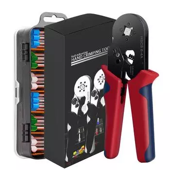 Инструменты для обжима трубчатых клемм Клещи для обжима наконечников HSC8 6-4 0,25-10 мм 23-7AWG 6-6 0,25-6 мм Наборы зажимов для электриков Наконечники проводов