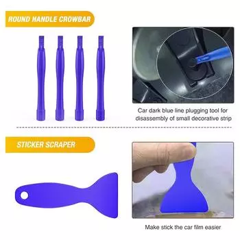 Инструменты для отделки автомобильной аудиосистемы, 102 шт., набор инструментов для снятия крепежа обшивки дверной панели, плоскогубцы, набор инструментов для разборки автомобиля синий