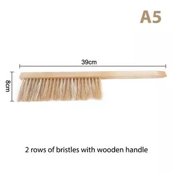 Инструменты для пчеловодства Деревянная щетка для меда Оса пчела Щетка для конского хвоста Новая пчелиная щетка A5