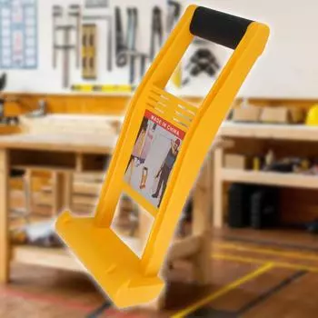 Инструменты для переноски плитки Гигантский подъемник для мраморных панелей Грузоподъемник для гипсокартона 80 кг Извлекатель деревянных досок Плоскогубцы для переноски панелей жёлтый