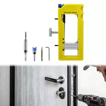 Инструменты для позиционирования зажима для установки пазов в дверные петли толщиной 1/4 или 5/8