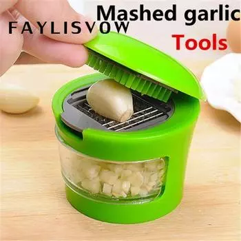 Инструменты для приготовления чесночного пюре, слайсер из нержавеющей стали, кухонный измельчитель, шлифовальный станок, прижимной инструмент, дробилка для имбиря и лука зелёный
