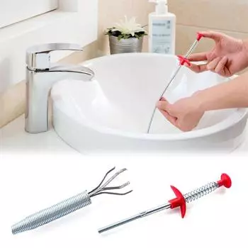Инструменты для прочистки труб Spring Drain Snake/Cleaner Sticks Clog Remover Cleaning Tools Household для кухонной раковины