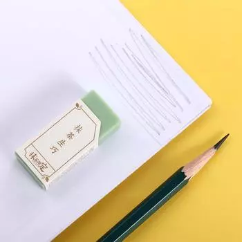 Инструменты для протирания без крошек, ластик Matcha Green, ластики для карандашей, 4B, художественные ластики, школьные канцелярские принадлежности 2pcs