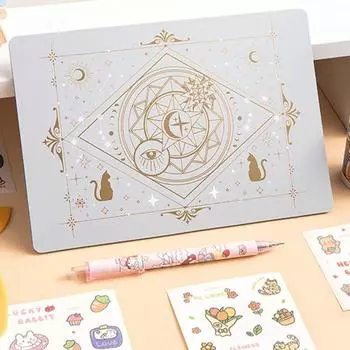 Инструменты для ремонта A4 A5 ПВХ коврик для резки верстак пэчворк бумага разделочная доска гравировальная доска A4 белый