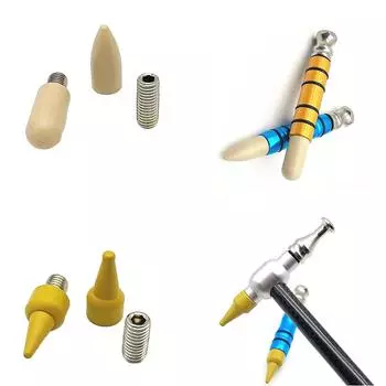 Инструменты для ремонта и обслуживания вмятин на авто, ударные головки, наконечники для молотков, подходящие для инструмента для ремонта вмятин на кузове автомобиля, без покраски, 1 пара B