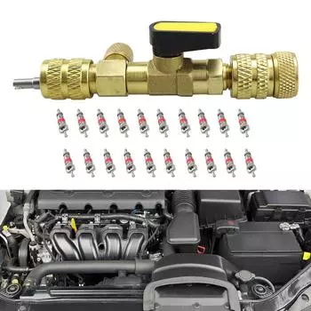 Инструменты для ремонта линии кондиционирования воздуха с двойным съемником сердечника клапана с двойной головкой для системы HVAC R404A R407C R134A R12 R32 CHINA