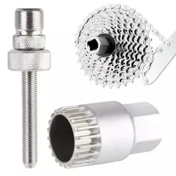 Инструменты для ремонта Съемник квадратного нижнего кронштейна Втулка центрального вала Ручные инструменты Инструмент для снятия гаек колес Инструмент для снятия втулки кронштейна Набор для снятия гаек Sliver