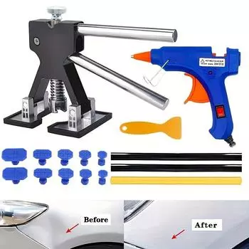 Инструменты для ремонта вмятин без покраски кузова автомобиля, комплект для ремонта вмятин, съемник вмятин автомобиля с съемником клея, наборы для удаления вмятин EU Plug
