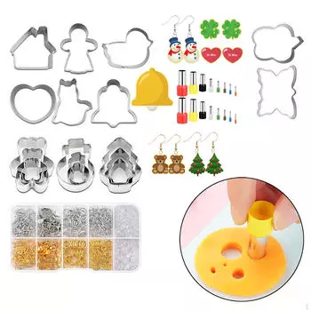 Инструменты для резки глины для праздничной выпечки и приготовления печенья 33pcs