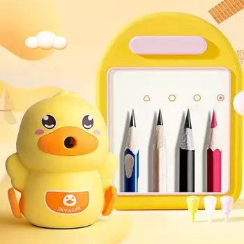 Инструменты для резки карандашей Утиная точилка для карандашей Механическая точилка для черчения Канцелярские принадлежности для студентов розовый