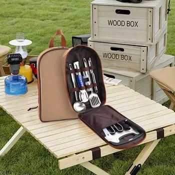 Инструменты для резки на открытом воздухе Разделочные доски Наборы кухонных принадлежностей Переносная посуда для кемпинга Оборудование для самостоятельного вождения Принадлежности для кемпинга и пикника 7-piece set